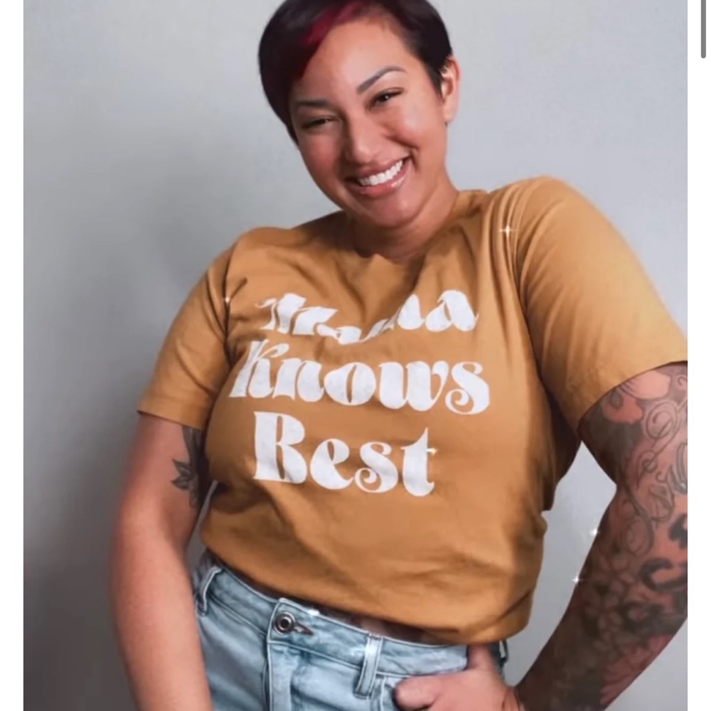 Mama Knows Best • Mustard Graphic Tee
